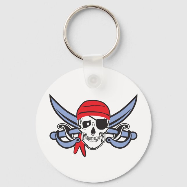 Chaveiro Caveira Pirata (Frente)