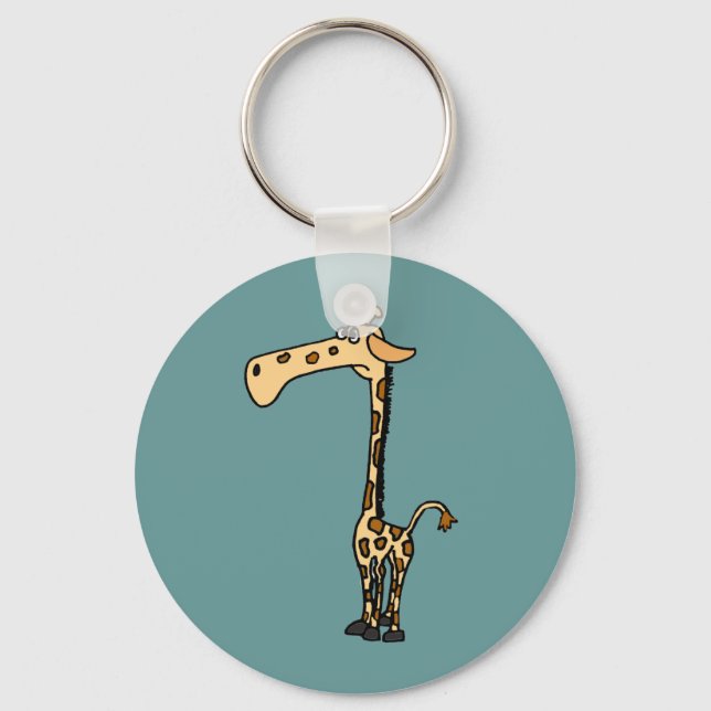 Chaveiro CD- Engraçado Sad Giraffe (Frente)