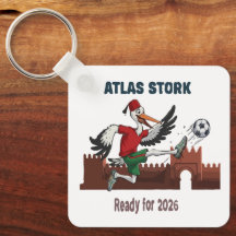 Cegonha Atlas Marrocos Futebol 2026 Mascote Esport