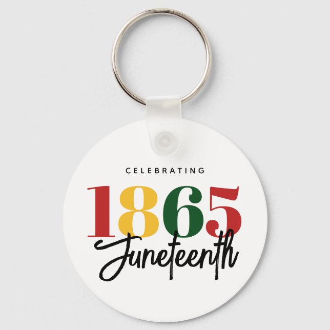 Chaveiro Celebração da História Negra da Liberdade em 1865 (Frente)