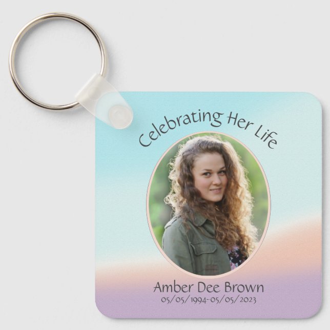 Chaveiro Celebração da Vida Fotográfica do Pastel (Frente)