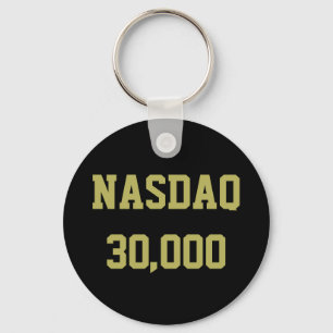 Chaveiro Celebração do NASDAQ 30000 no Mercado de Ações