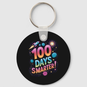 Chaveiro Celebração Escolar Espacial 100 Dias Mais Intelige