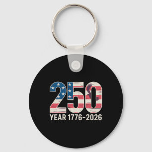 Chaveiro Celebração Patriótica dos 250 Anos 1776-2026