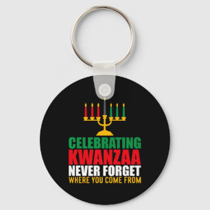 Chaveiro Celebrando Kwanzaa Nunca Esquece Para Onde Você Ve