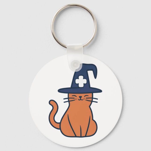 Chaveiro Celebrar Queda com Torção Felina - Um Nu Spooky (Frente)