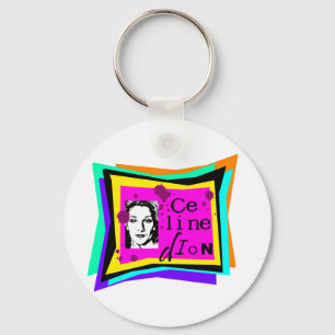 Chaveiro Celine Dion - arte pop