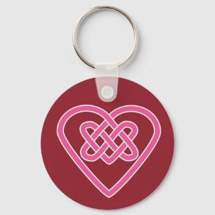 Chaveiro Celtic Heart Red