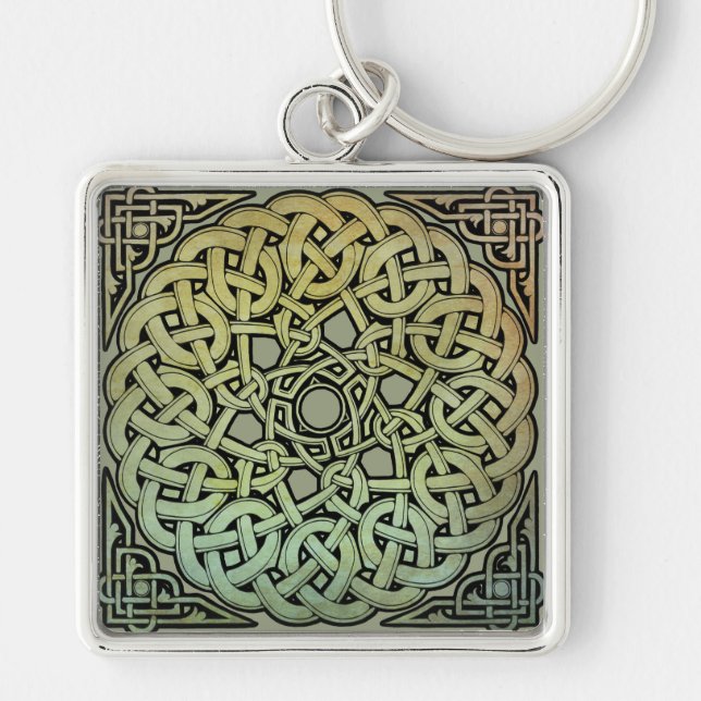 Chaveiro Celtic Knotwork Mandala (Frente)