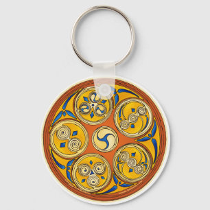 Chaveiro Celtic Spiral, Lughnasadh Design