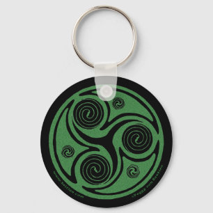 Chaveiro Celtic Spiral, Triskele design #2