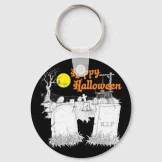 Chaveiro cemitério de halloween