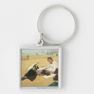 Chaveiro Cena da praia de Edgar Degas  