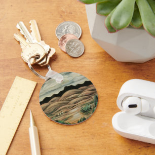 Chaveiro Cena do Deserto por Marsden Hartley, Vintage Fine