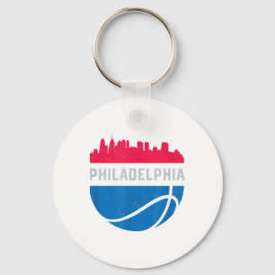 Chaveiro Cenário urbano vintage da Filadélfia Pa Basquete r
