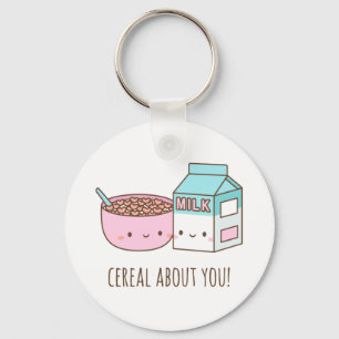 Chaveiro Cereal Fofo Sobre Você Amor Trocadilho