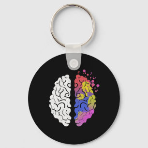 Chaveiro Cérebro Saúde Mental Sensibilização Depressão Doen