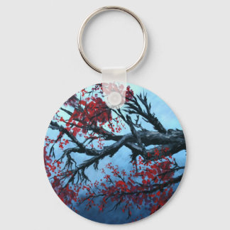 Chaveiro cerejeira japonesa floresce árvore floral arte ori