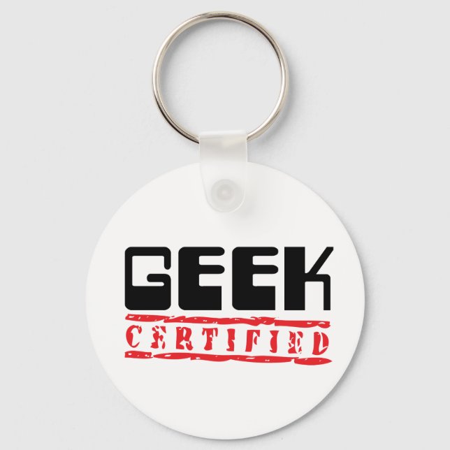 Chaveiro Certificado para geek (Frente)