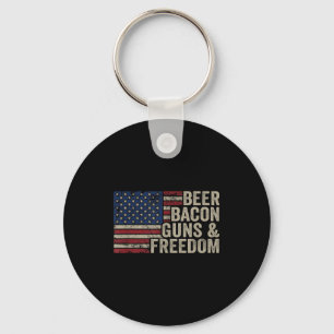 Chaveiro Cerveja Bacon Armas & Dom - Bbq Vintage Bandeira E