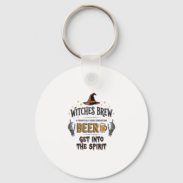 Chaveiro Cerveja de Halloween Hocus Pocus Engraçado Vintage (Frente)
