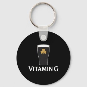 Chaveiro Cerveja Stout Vitamina G Irlandesa Bebendo Trevo D