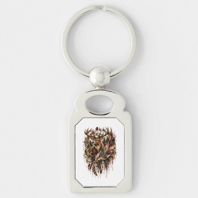 Chaveiro Cervo Boho, Sonhando com Cervo (Frente)