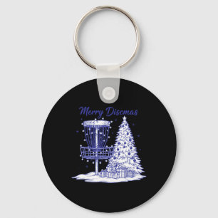 Chaveiro Cesta de Disc Golf Merry Discsmas Árvore de Natal