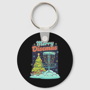 Chaveiro Cesta de Disco Voador de Disc Golf Divertido Natal