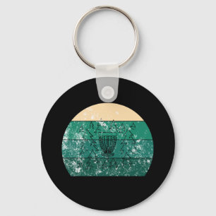 Chaveiro Cesto de Disc Golf Retro