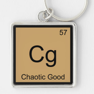Chaveiro Cg - Caótico Bom Símbolo de Elemento Químico Diver