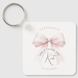 Chaveiro Chá de Noiva 'Ela Está Amarrando o Nó'