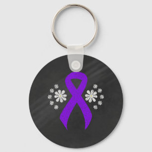 Chaveiro Chalkboard Violet Ribbon, Linfoma Hodgkin