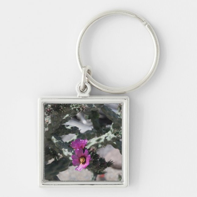 Chaveiro Challa Cactus em flor (Frente)