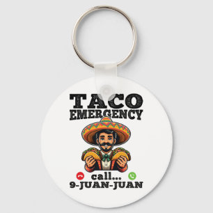 Chaveiro Chamada De Emergência De Taco Engraçado 9 Juan Par
