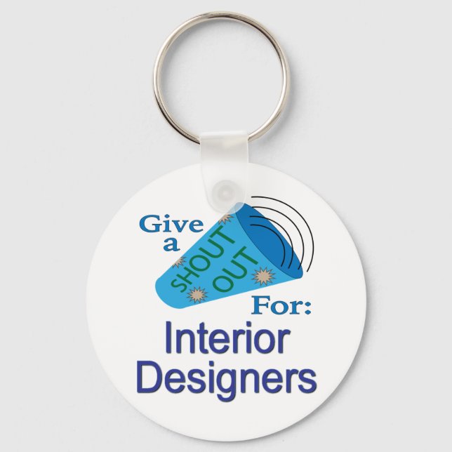 Chaveiro Chamada para Designers de Interiores (Frente)