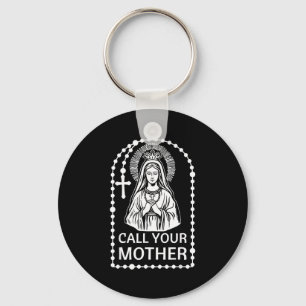 Chaveiro Chamar mãe humor católico virgem maria fé arte