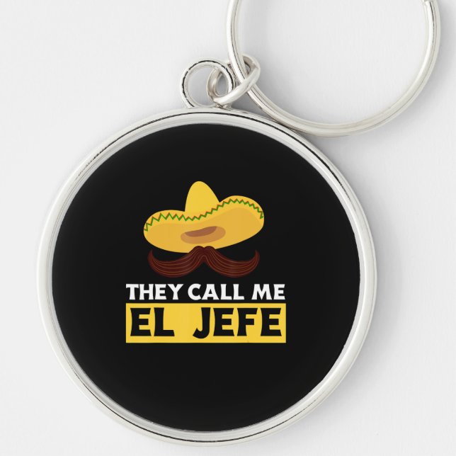 Chaveiro Chame-me Jefe Funny Mexicano Chef Cook Chefe Gift (Frente)