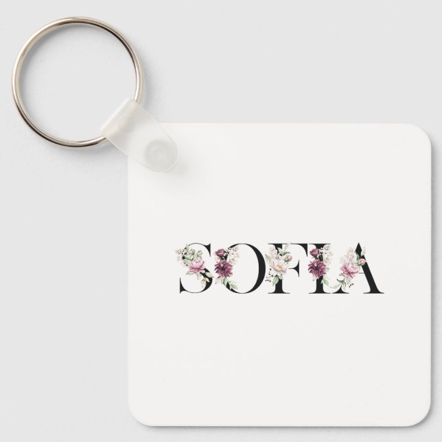 Chaveiro Chame Sofia. (Frente)