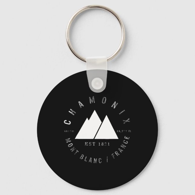 Chaveiro Chamonix Valley Mont Blanc France Snowboard (Frente)