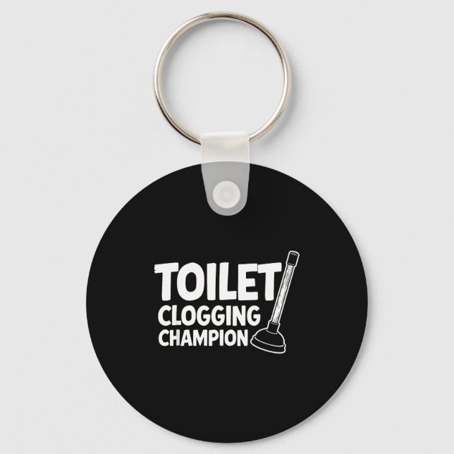 Chaveiro Champion Toilet Clogging World (Frente)