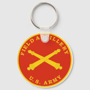 Chaveiro Chapa do selo da artilharia de exército de