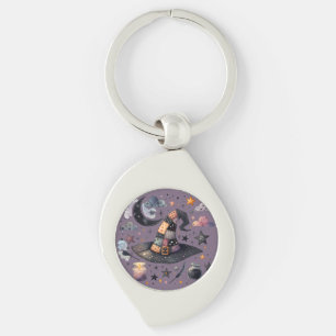 Chaveiro Chapéu de Bruxa Caprichoso e Magia Celestial