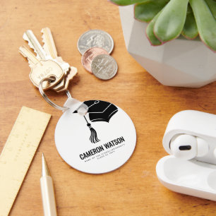 Chaveiro Chapéu e Borla Modernos Minimalistas para Formatur