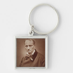 Chaveiro Charles Baudelaire (1821-67), poeta francês,
