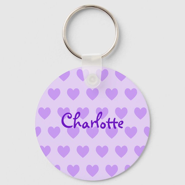 Chaveiro Charlotte em Purple (Frente)