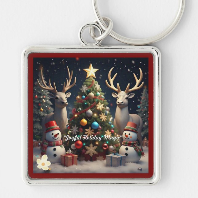 Chaveiro "Charme da árvore de Natal" (Frente)
