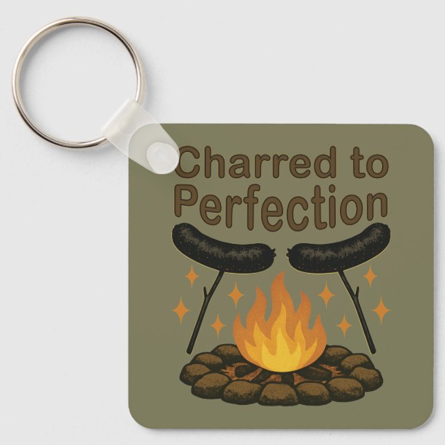 Chaveiro Charred to Perfecny Campfire Hot Dog (Frente)