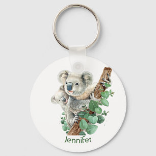 Chaveiro Chave de Arte Animal Australiana de Urso Koala Bon