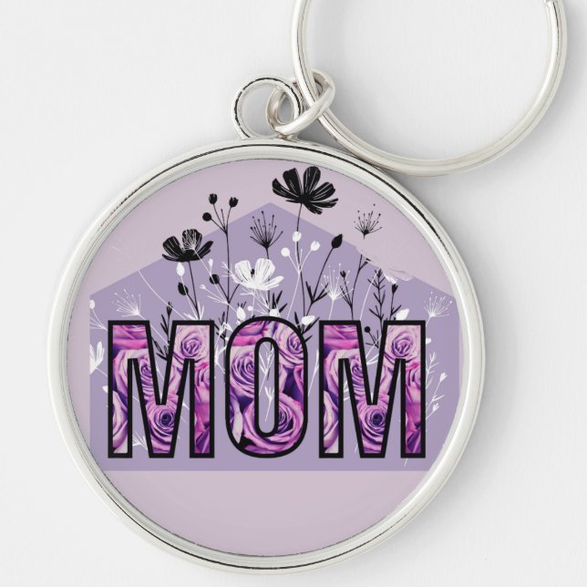 Chaveiro Chave de flor da mãe (Frente)